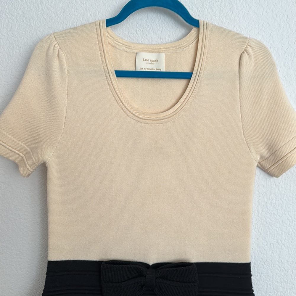 Kate Spade Beige and Black Mini Dress - Picture 4 of 13